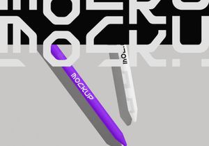 Pencil Tab Mockup