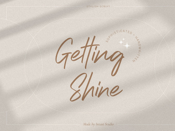 Getting Shine - Stylish Script preview picture