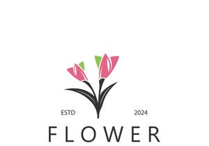 Flower logo design Floral emblem. Cosmetics, Spa, Beauty salon identity, Boutique and wedding invitations