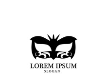 Masquerade Carnival Mask Icon and symbol vector