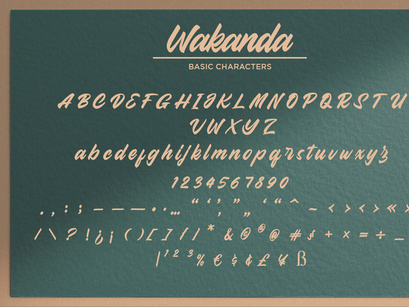 Wakanda - Bold Script Font