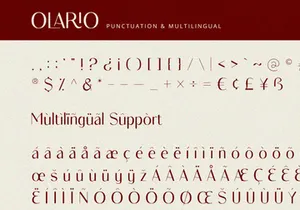 Olario - Sans Serif Font