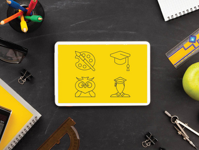 Education And School Icon Set