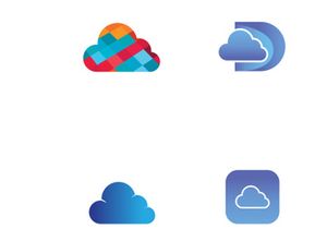 Cloud abstract logo creative design.