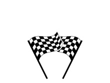 Race flag logo