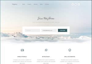 Elegancy: Single Page Template [PSD]