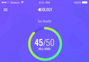 Biology Test App Design iOS