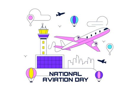 10 National Aviation Day Illustration
