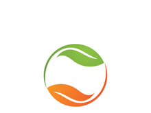 Green leaf ecology nature element vector icon