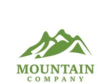 Mountain icon logo template vector illustration design