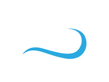 Water wave icon vector