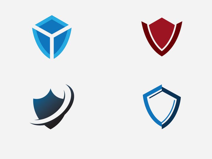 Shield logo template design. vector shield  icon