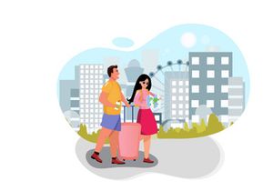 M171_ Enjoy Vacation Illustrations