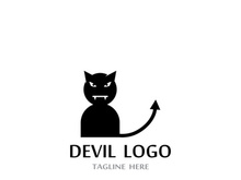 Devil logo design with a modern concept.