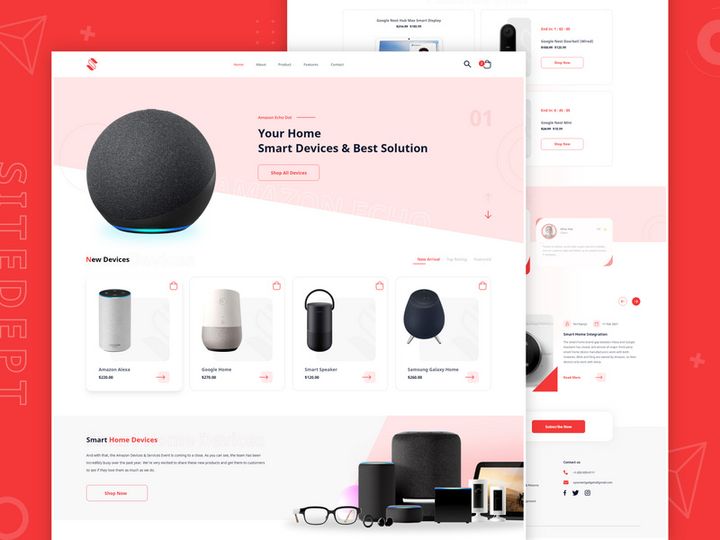 E-commerce Gadgets Web App Design