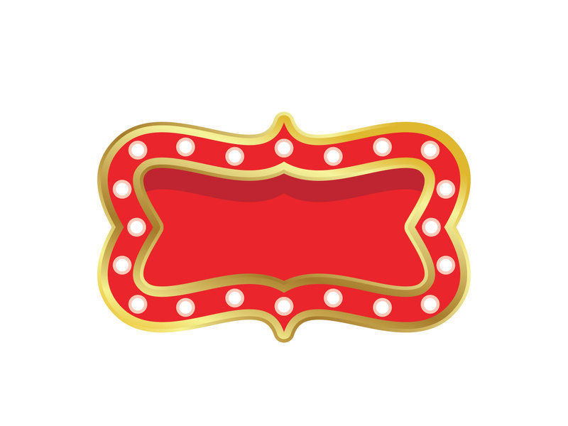 Circus element icon illustration