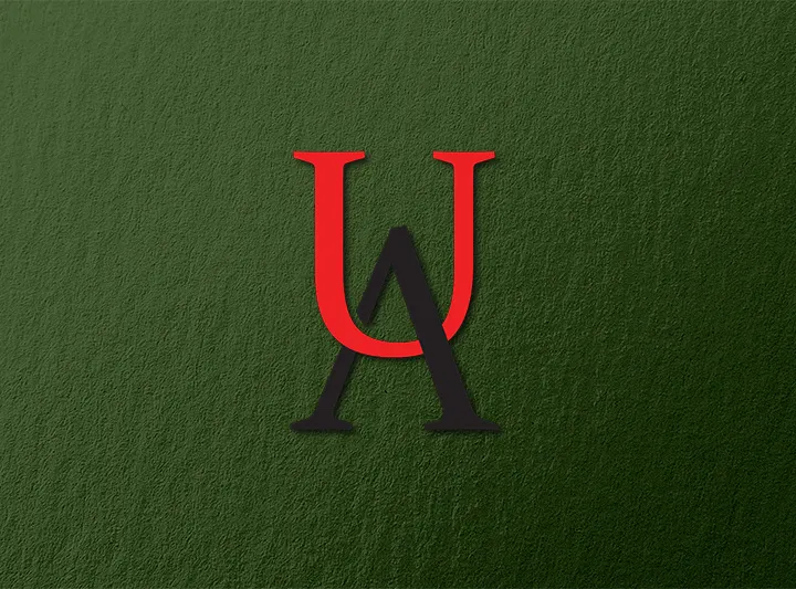 UA logo design in adobe illustrator