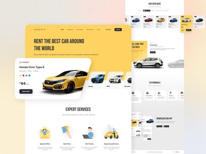 Carent - Car Rental Landing Page v.1