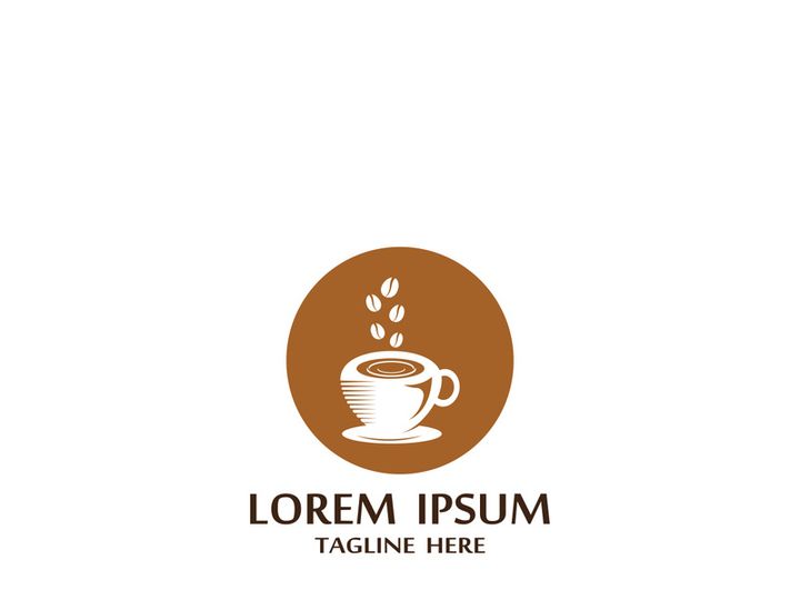 Coffee bean logo design.