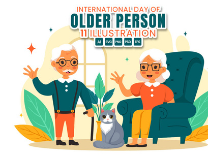 11 International Day of Older Persons Illustration