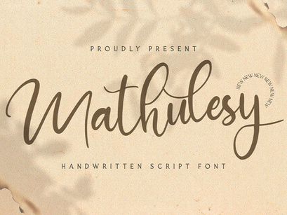 Mathulesy - Handwritten Font