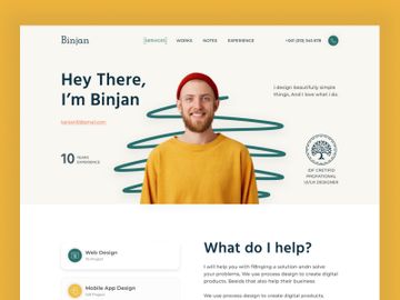 Designer Portfolio Website preview picture