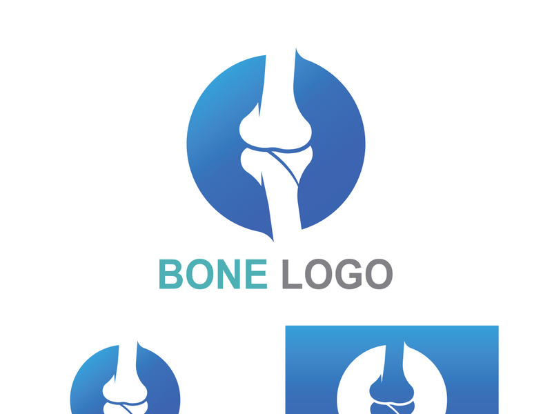 Bone logo design.logo for nursing, medical, orthopedic.