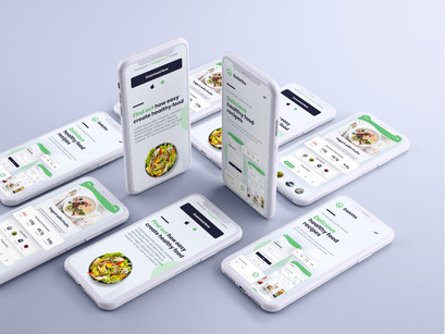 Diet app Plus Website UI Design