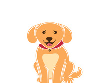 Dog logo vector design icon illustration template