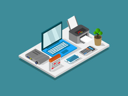 Isometric Office Desk preview picture