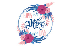 Happy Mother's Day SVG Illustration