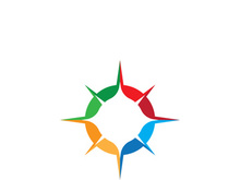 Compass logo template vector icon illustration design