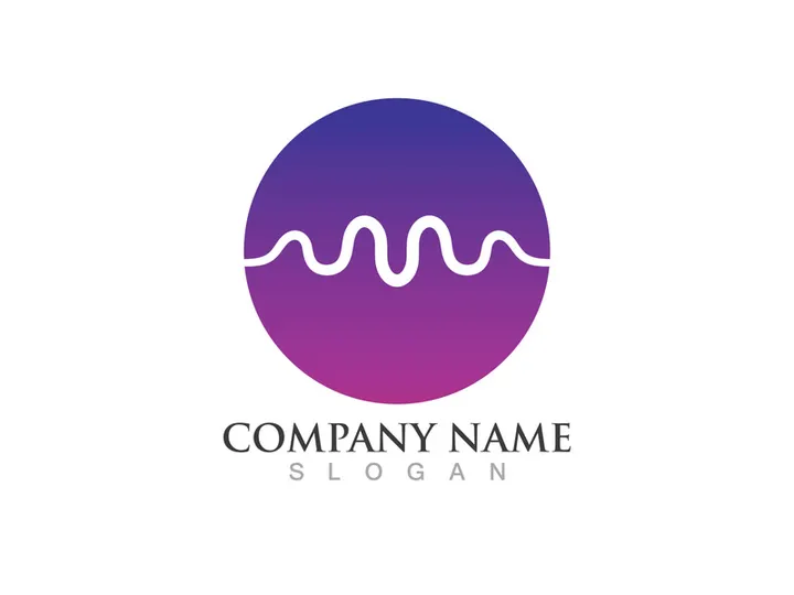Sound wave equalizer logo vector