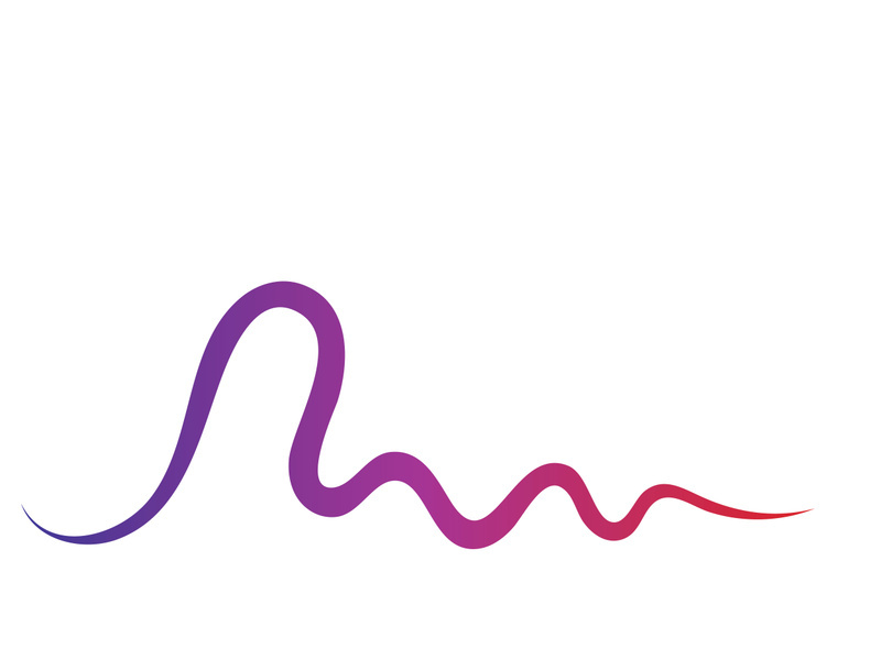 Sound waves vector illustration design template