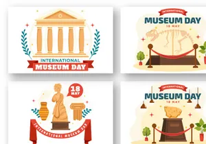 12 International Museum Day Illustration