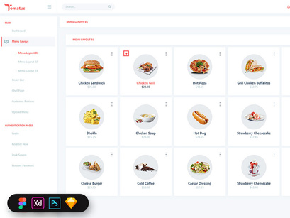 Tomatus-Restaurant Admin Dashboard UI Kit