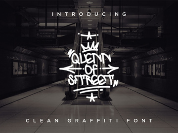 Quenn Of Street - Clean Graffiti Font preview picture