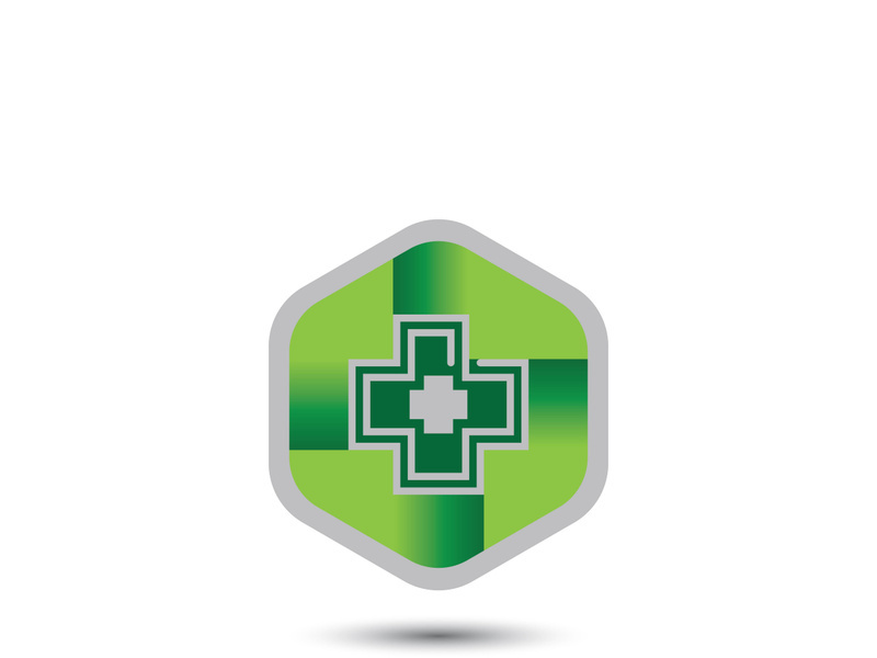 Health medical logo template vector illustration design