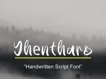 Yhentharo — Handwritten Script Font preview picture