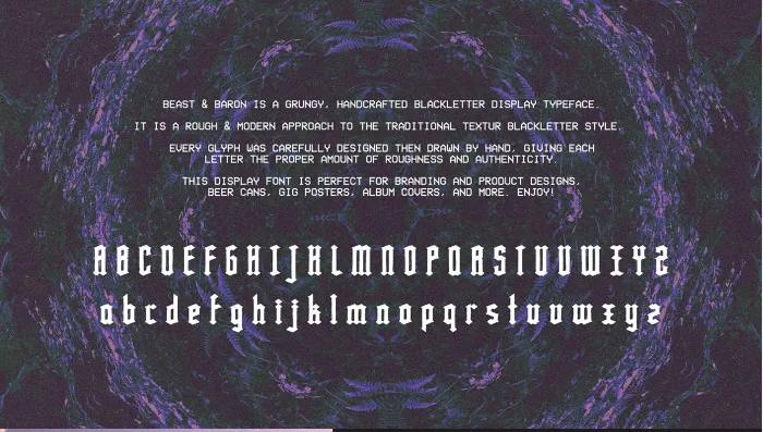 Beast & Baron - Free Blackletter Font