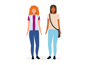 Young women flat illustration preview picture