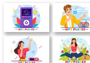 10 MP3 Player Illustration