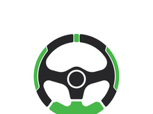 Steering Wheel vector image logo