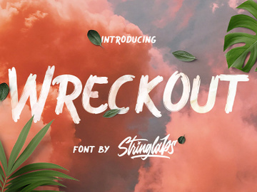 Wreckout - Decorative Brush Font preview picture