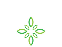 Green leaf ecology nature element vector icon