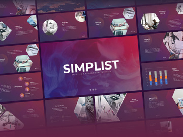 Simplist - Creative & Corporate PowerPoint Template preview picture