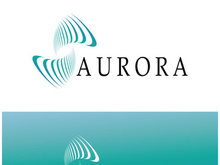 aurora logo design icon illustration vector template
