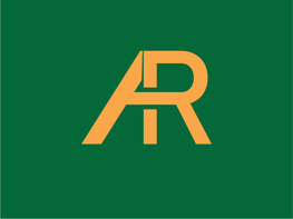 AR logo design in Adobe illustrator preview picture