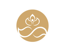 Lotus flower health meditation logo symbol