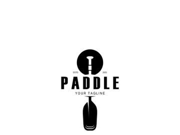 simple paddle logo,design for surfing,rafting,canoe,boat,surfing and rowing equipment business,vector preview picture